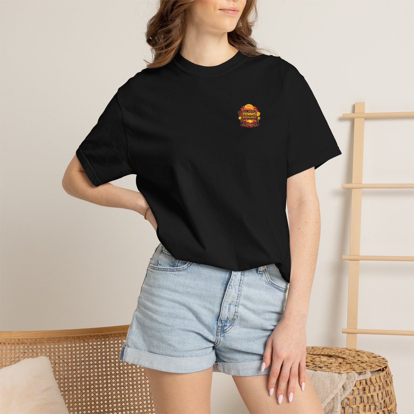 All About Tennis Sunset Garment-Dyed T-shirt