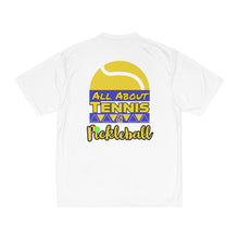 Load image into Gallery viewer, All About Tennis and Pickleball Logo Men's Performance T-Shirt