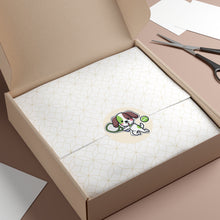 Load image into Gallery viewer, Tennis Dog Round Stickers (Beige)