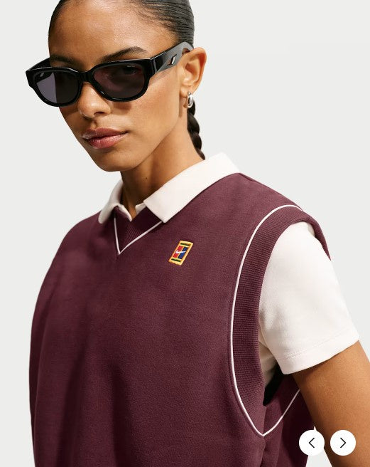 Nike Women's NikeCourt Fleece Tennis Vest IM9416-658