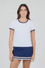 Sofibella Women's Classic Currents Short Sleeve 2241CLA White