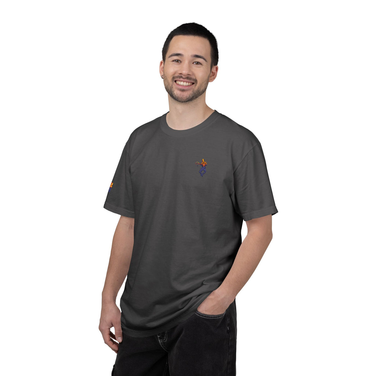 Nathan AZ Embroidery Garment-Dyed T-shirt