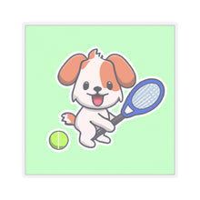 Load image into Gallery viewer, Tennis Dog Stickers (Mint)
