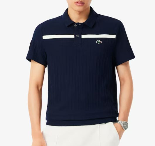 Lacoste Men's Ultra Dry Badge Accent Tennis Heritage Polo- DH8960