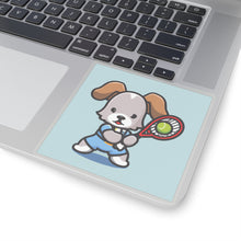 Load image into Gallery viewer, Tennis Dog Sticker (Blue)