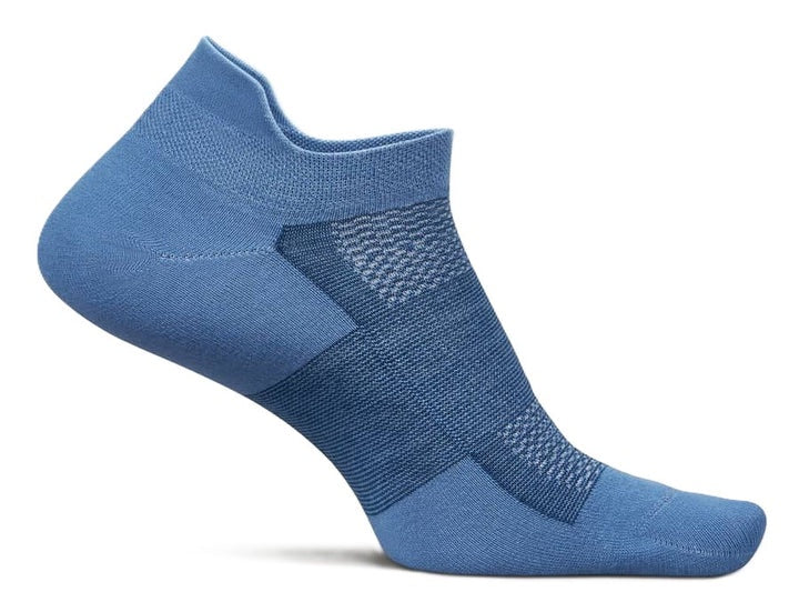 Feetures High Performance Max Cushion No Show Tab- Denim Blue