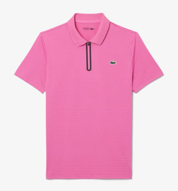 Lacoste Men's Ultra Dry Stretch Jacquard Tennis Polo Shirt- DH9992 51 GLH