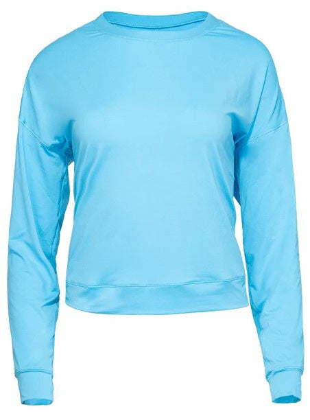 Lucky In Love Ladies LS UV Shirt- PWDR