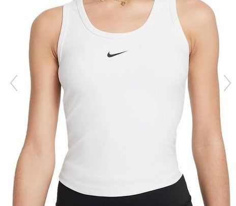 Nike One Girls Tank Top- White