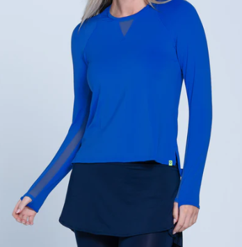 Lucky In Love Women's High Low Breezy Long Sleeve- 440