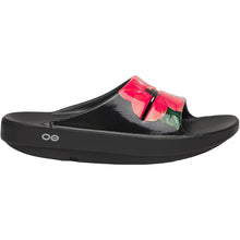 Load image into Gallery viewer, OOfos Women's Ooahh Limited Slide Sandal - Hibiscus