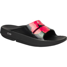Load image into Gallery viewer, OOfos Women's Ooahh Limited Slide Sandal - Hibiscus