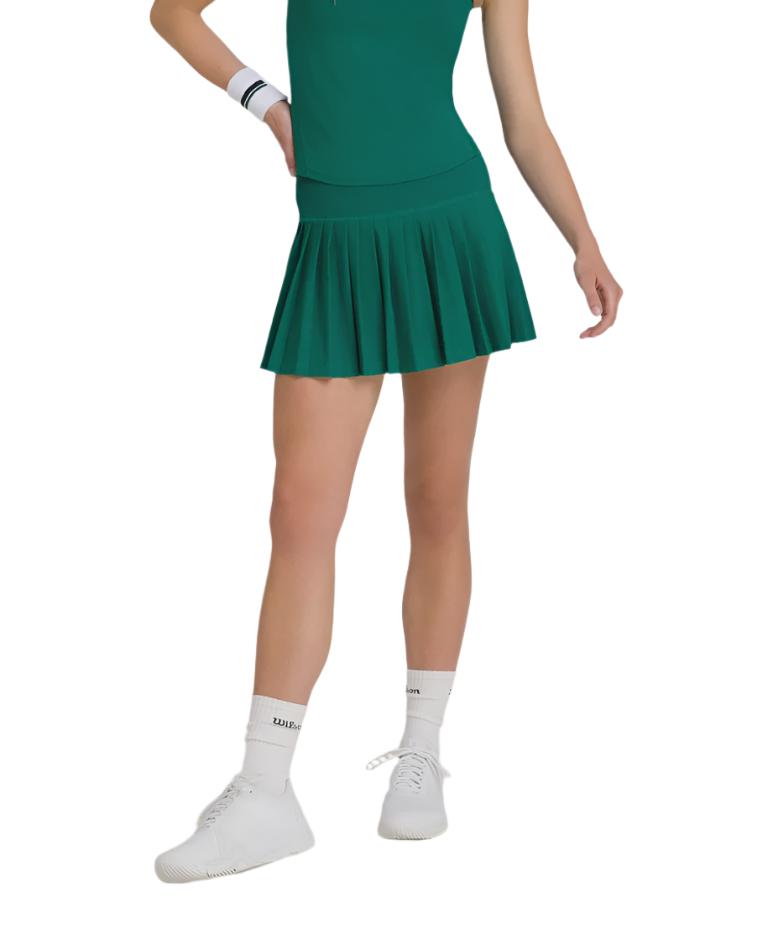 Wilson Women's Midtown Tennis Skirt - Club Green  All About Tennis