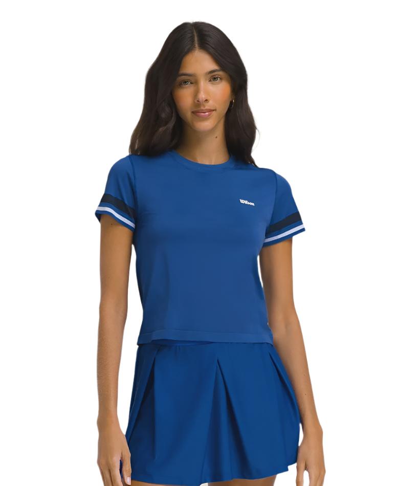 Wilson Women's Brooklyn Seamless Tee - Royal Blue  All About Tennis
