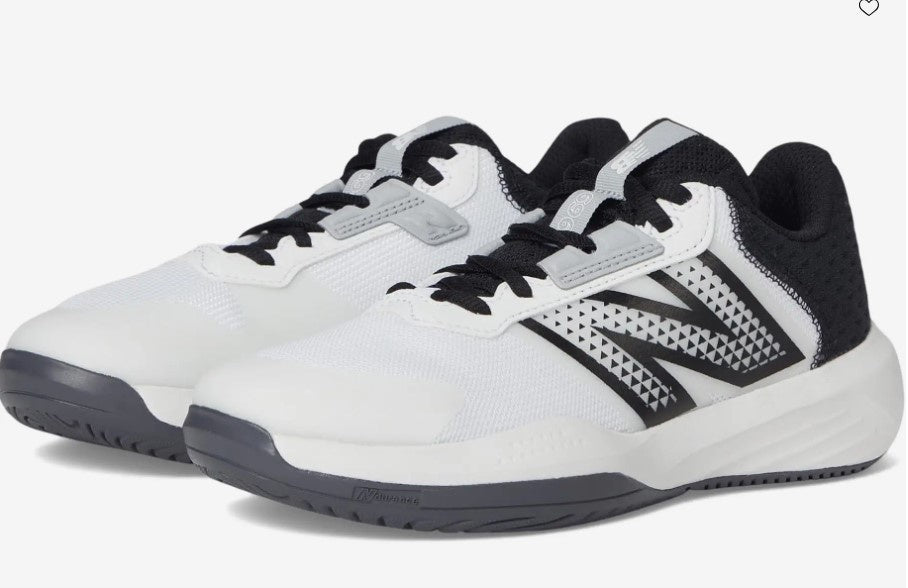 New Balance Women's 696 v6 Tennis Shoe- WCH696W6 White/Black