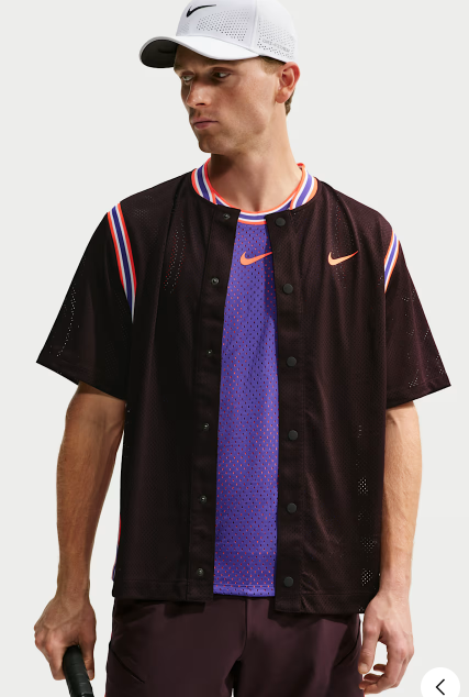 NikeCourt Slam Men's Dri-FIT Button-Up Tennis Top