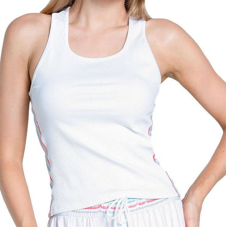 Lucky in Love Retro Rib Tank