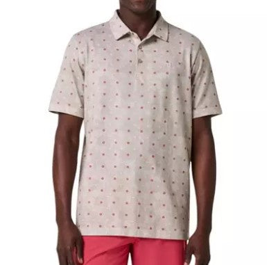 Travis Mathew Men's Featherweight Tee Up Polo- A46492 Color: Italian Sand