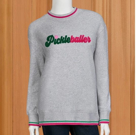 Shiraleah Women's Sweatshirt Pickleballer - Grey