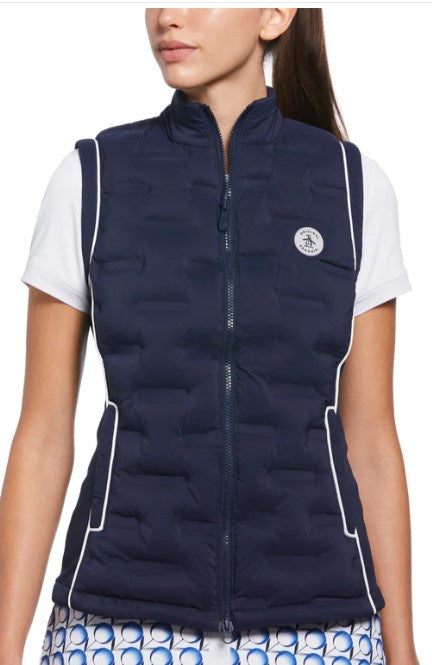 Original Penguin Ladies Insulated Woven Vest - Black Iris – All