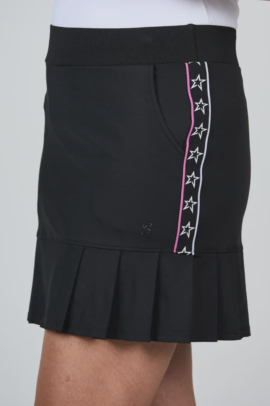 Sofibella Women's 16" Tennis Skort- 2606 BLK