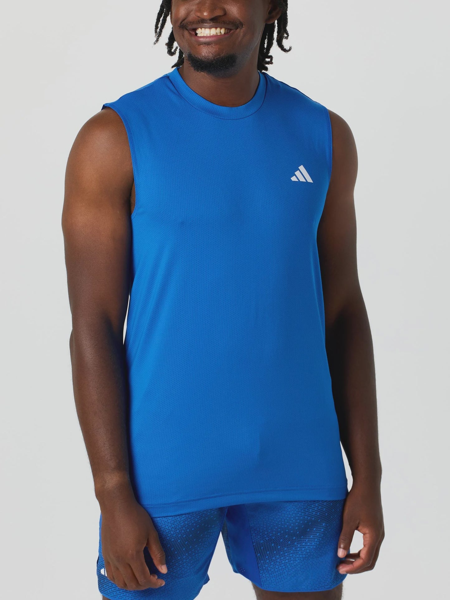 Adidas Men's Summer Club Tank Top - Glory Blue KB9729