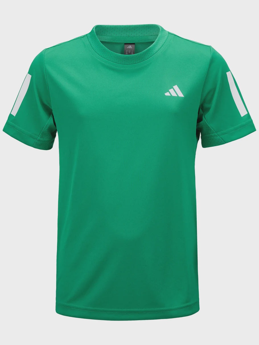 Adidas Boys' Club 3-Stripe Tennis Tee Green- JP1047