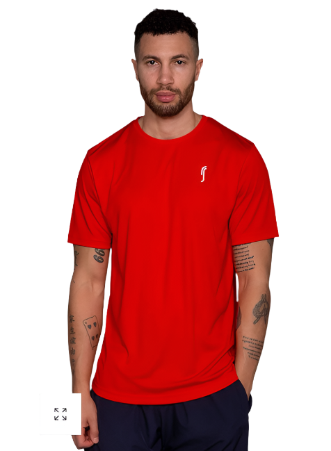 RS Sports Men's Performance Tee - Striking Red