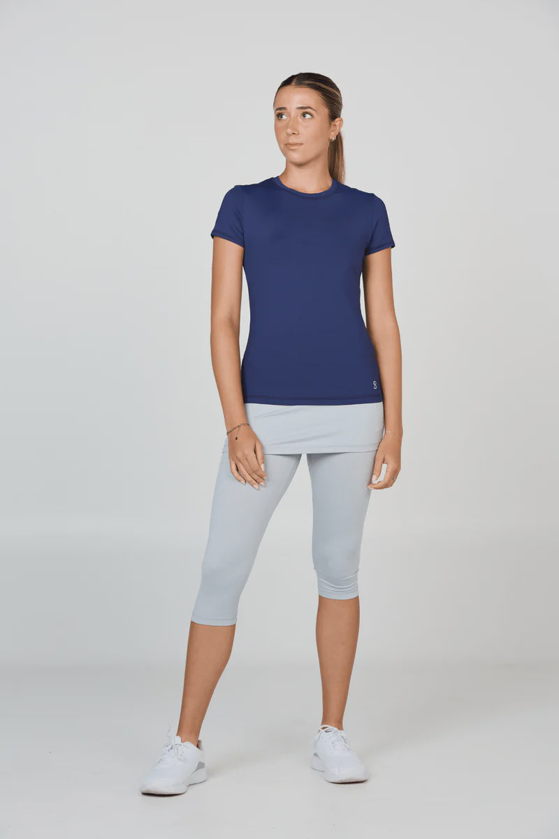 Sofibella UV Colors Short Sleeve Navy-7012-