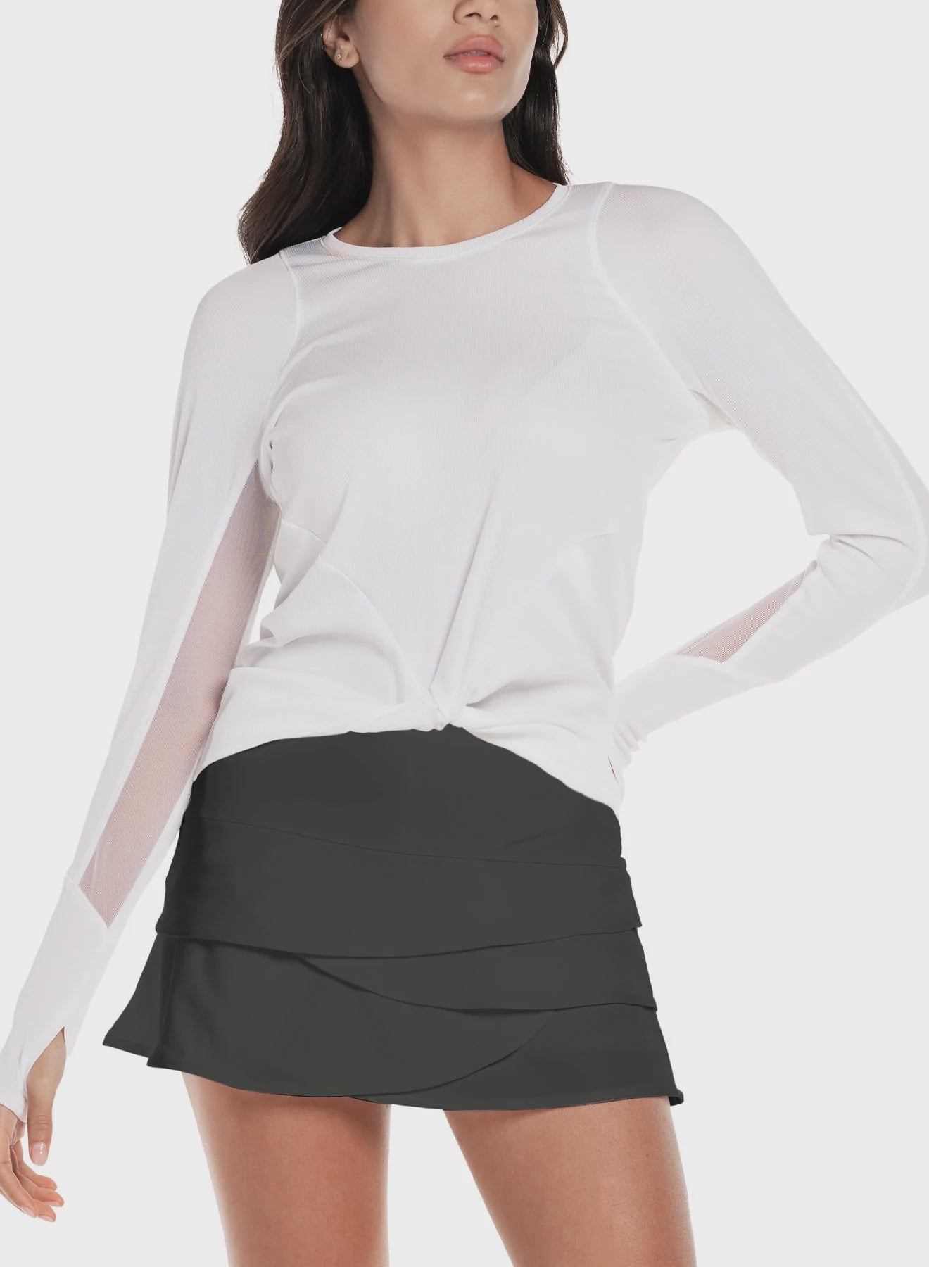 Lucky in Love Wrap it Up LS Top - White