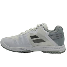 Load image into Gallery viewer, Babolat Women's SFX3 All Court Tennis Shoes - White/Silver