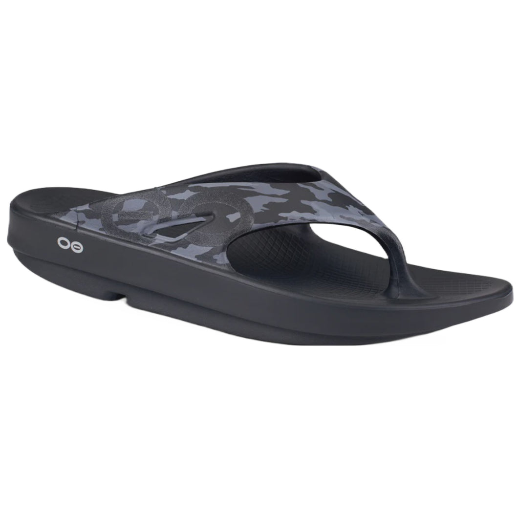 OOfos Unisex Original Sport Sandal - Black Camo