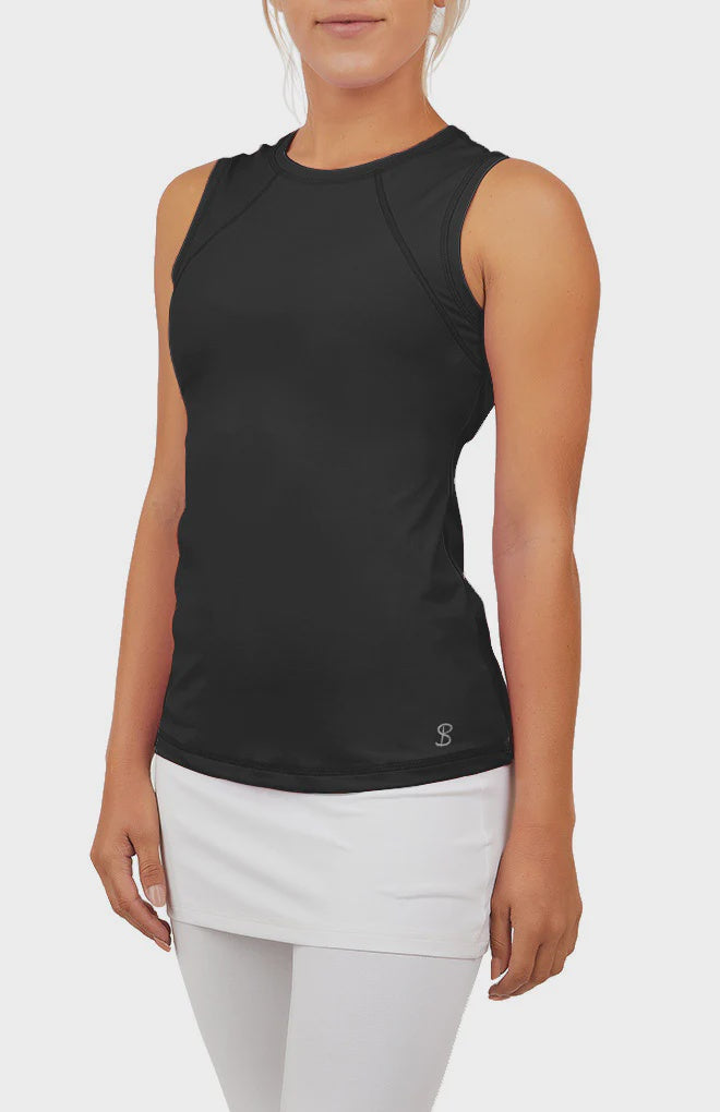 SofiBella Women's Sleeveless Tank UV 7003 - Black