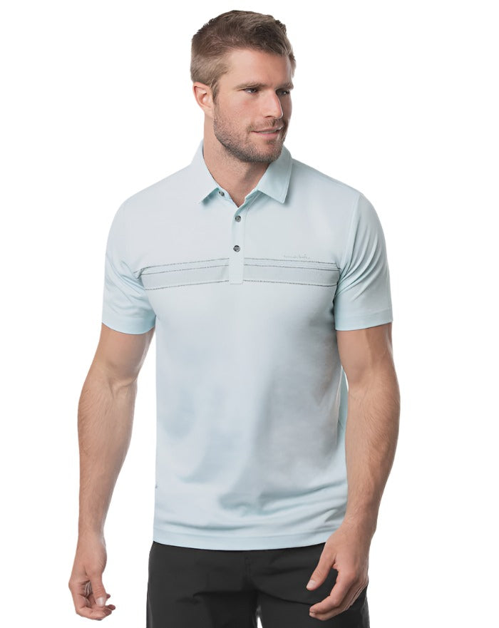 Travis Mathew Men's Hold Card Polo - Heather Petite Four