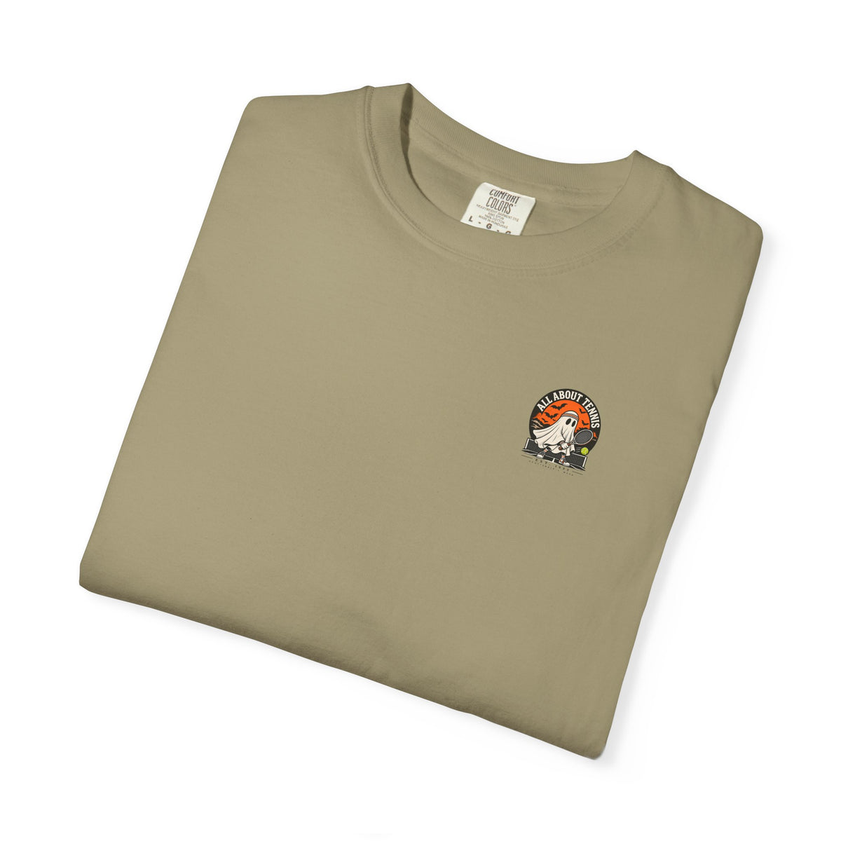 Headband Ghost Halloween Garment-Dyed T-shirt