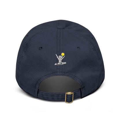 All About Tennis Skeleton Garment Washed Baseball Cap