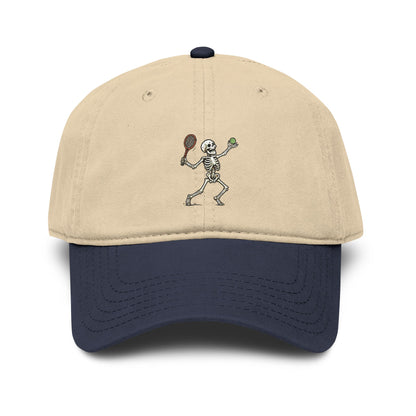 All About Tennis Skeleton Garment Washed Baseball Cap