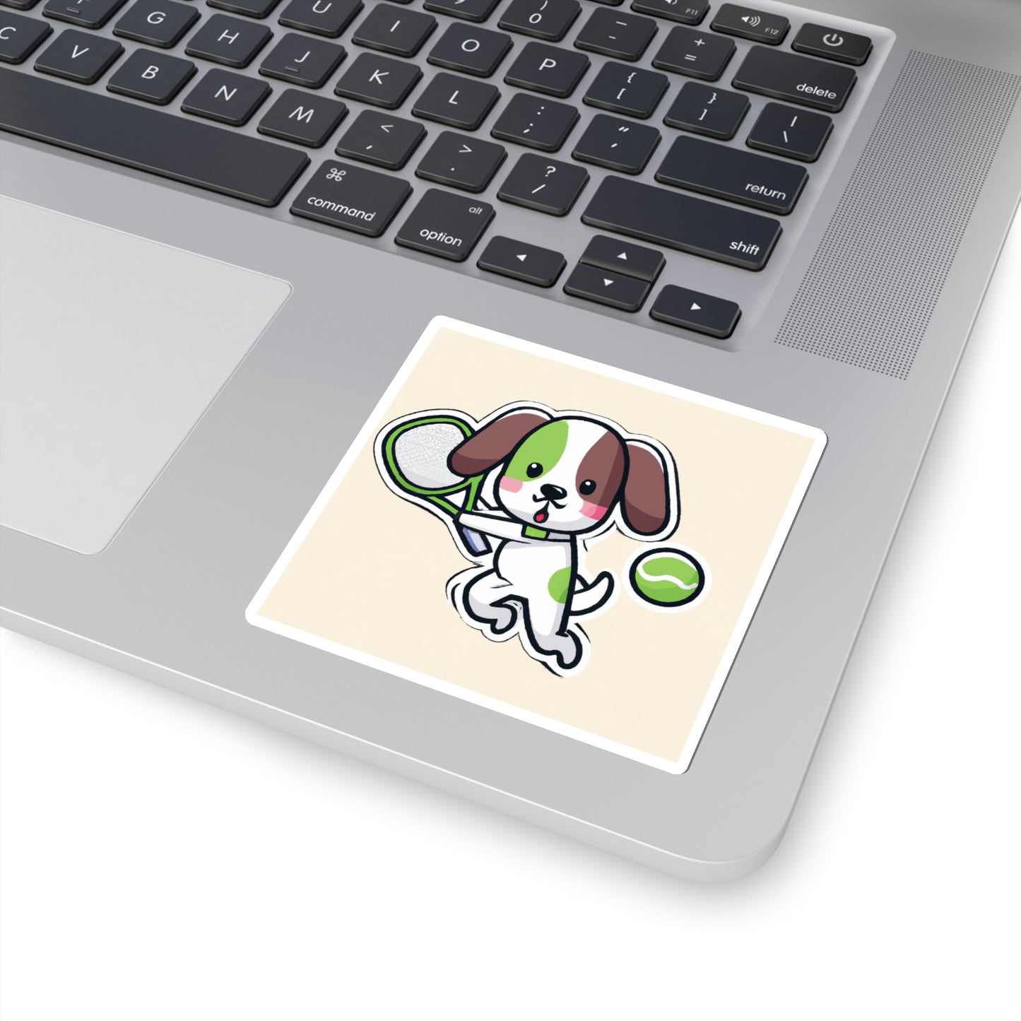 Tennis Dog Stickers (Beige)