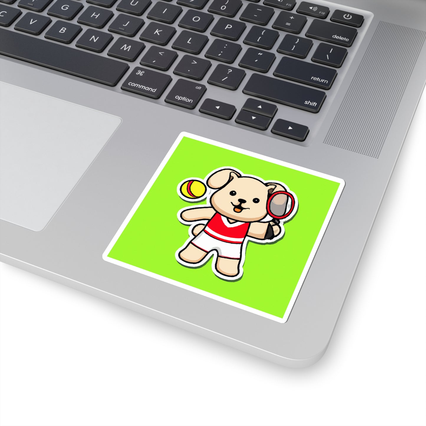 Tennis Dog Stickers (Green)