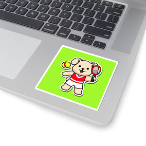 Tennis Dog Stickers (Green)
