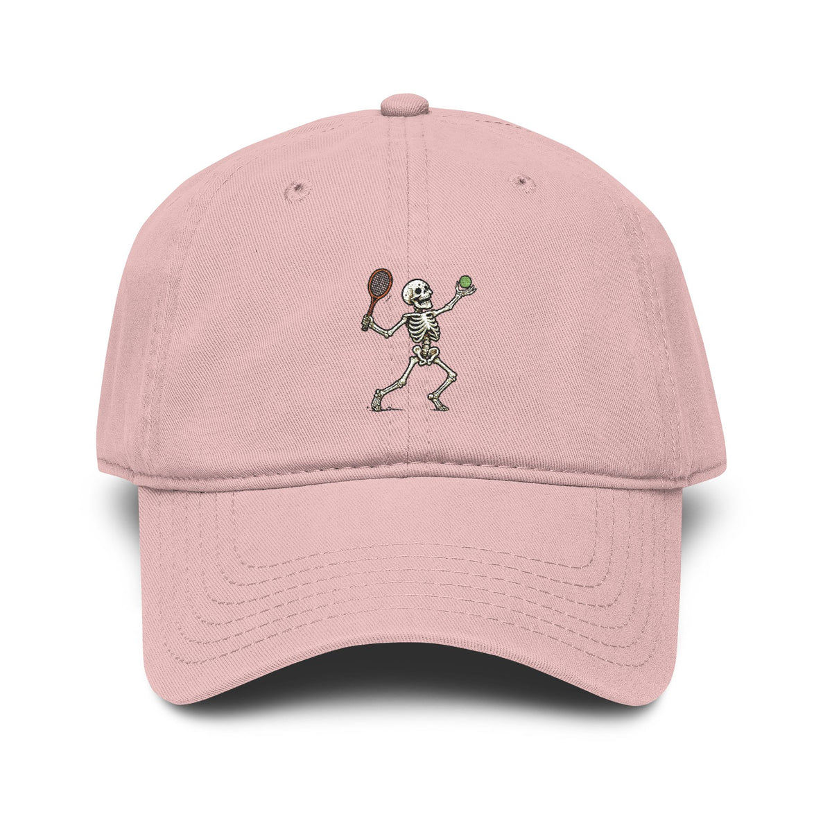 All About Tennis Skeleton Garment Washed Baseball Cap
