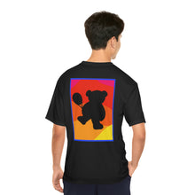 Load image into Gallery viewer, Red Team Tennis Bear Men&#39;s Performance T-Shirt
