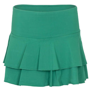 Fila Womens 13.5 Inch Tiered Ruffle Tennis Skort - Green