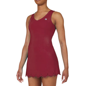 Fila Women's Lasercut Dress - Cabernet