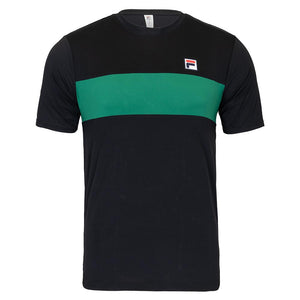 Fila Men's Short Sleeve Tennis Crew - Black