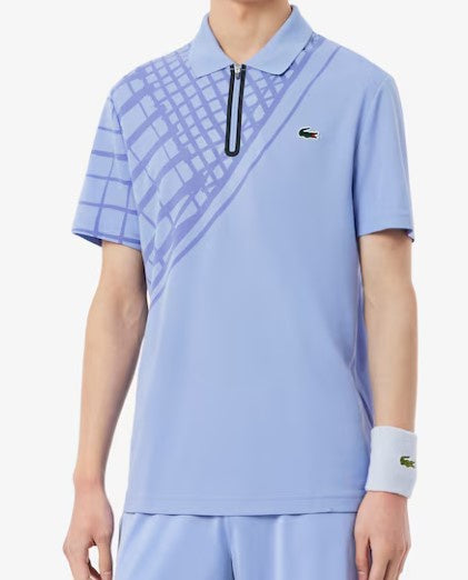 Lacoste Men's Ultra Dry Printed Slim Fit Tennis Polo - DH7456