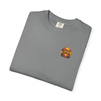 All About Tennis Sunset Garment-Dyed T-shirt
