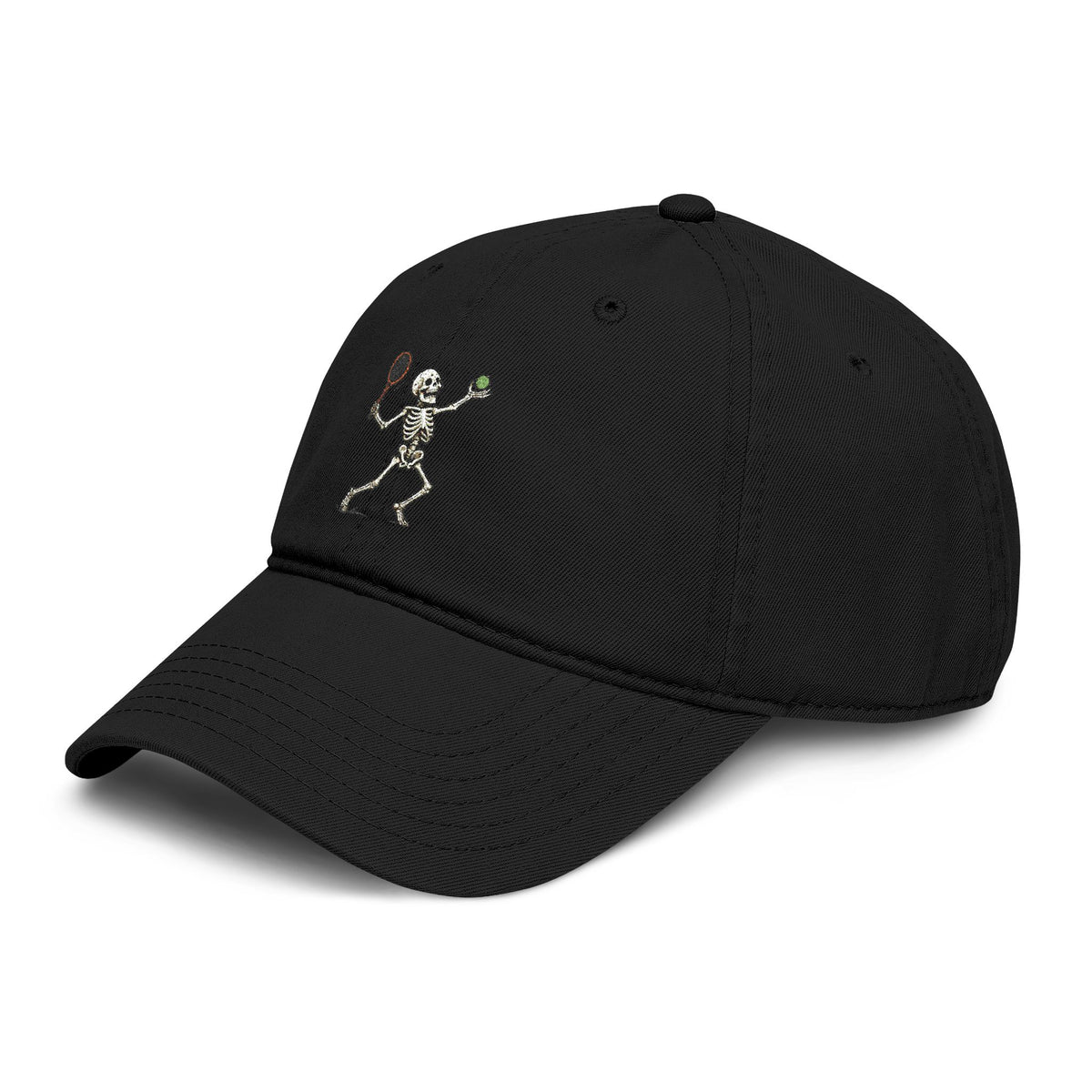All About Tennis Skeleton Garment Washed Baseball Cap