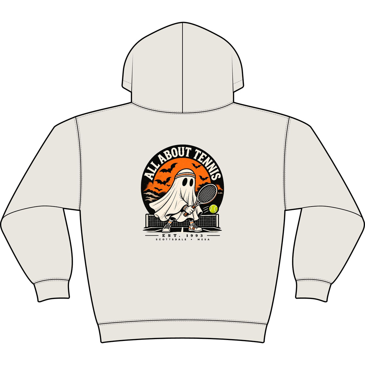 Headband Ghost Halloween Heavy Hoodie