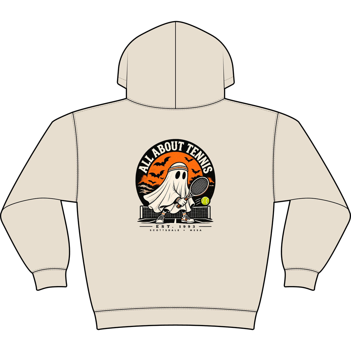 Headband Ghost Halloween Heavy Hoodie
